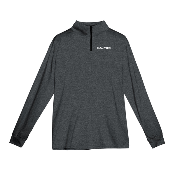 Charcoal  Performance Long Sleeve Front Image on White background