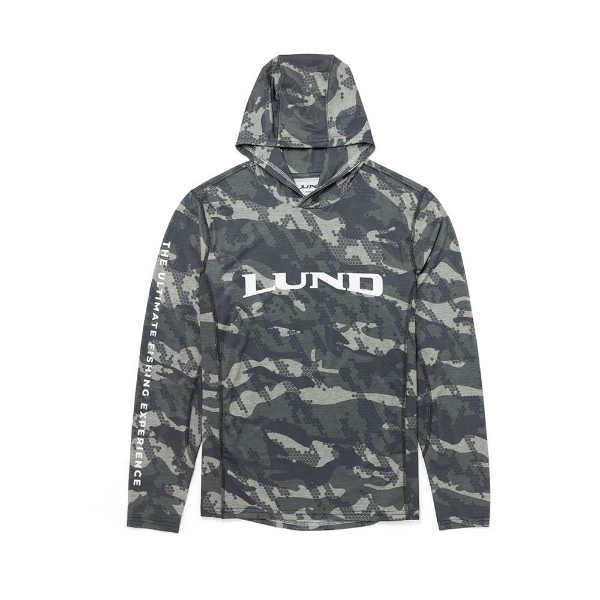 Performance Hooded Long Sleeve - Camo Front View
