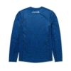Navy Blue Performance Long Sleeve Back Image on white background