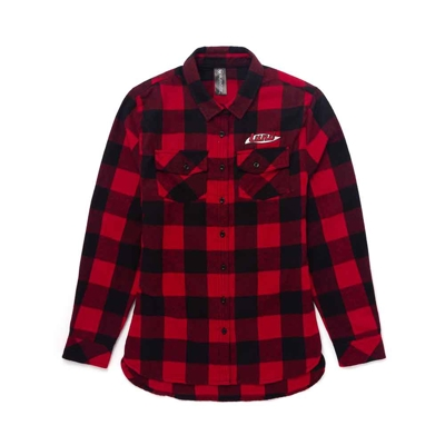 Women's Vintage Flannel Front Product Image with Lund logo on the left chest