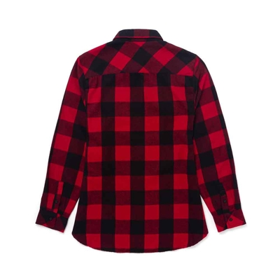 Women's Vintage Flannel Front Product Image with Lund logo on the left chest