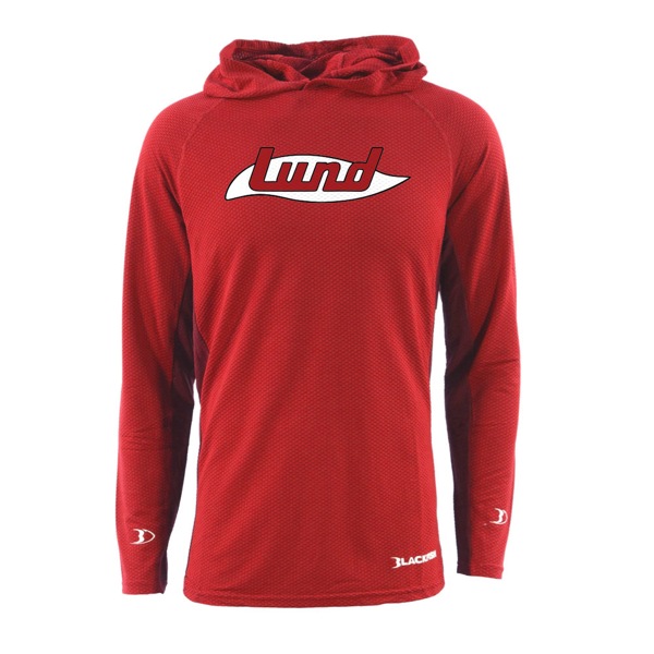 Angler Sun Hoodie - Red - Front