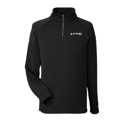 Lund Quarter Zip Pullover Front product image on white background	