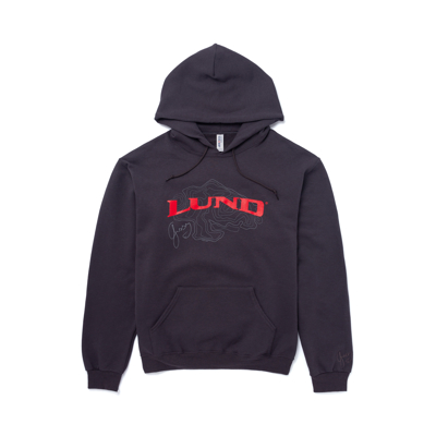 Lund X Gussy Signature Hoodie Front Product Image on white background