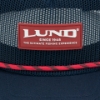 Red Lund Patch on the front of Mesh Cap 