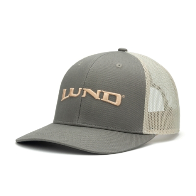 Putty Trucker Cap Left View Product Image on white background