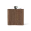 Wood Flask​ Back View Product Image on white background