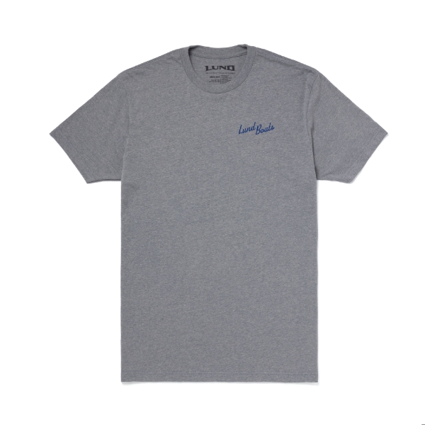  Built By Fisherman Tee Product Image with Lund Boats Logo on the left chest