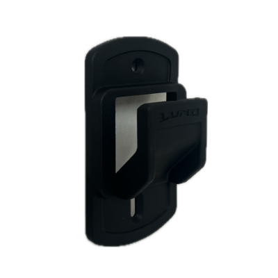 Front Image of the black Lund Nylon Sportrak Fastener Mount Quick-Clip