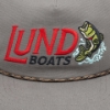 Image of the Lund Boats logo embroidered on the front of Reeling Bass Cap