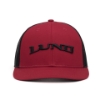 Image of the Lund Trucker Cap with black Lund logo embroidered on the front