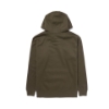 Back image of the Military Green Fishing Hoodie on white background