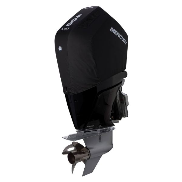 Image of the Black Mercury 400hp 5.7L V10 Vented Splash Cover on white background