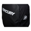 Image of the Black Mercury Tow-n-Stow Engine Cover - Verado 6cyl 225-400 HP with white Mercury logo print detail