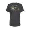 Image of the Women's Dark Grey Fishing Tee with the Lund graphics on the back