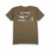 Image of the Women's Sage Fishing Tee with the Lund graphics on the back