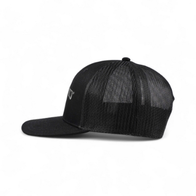 Left side view image of the Lund Trucker Cap with the Lund logo embroidered on the front