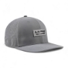 Right side view image of the Lund Casting Hat that has a rectangular patch with the "LUND" logo and the phrase "FOR A LIFETIME" underneath.