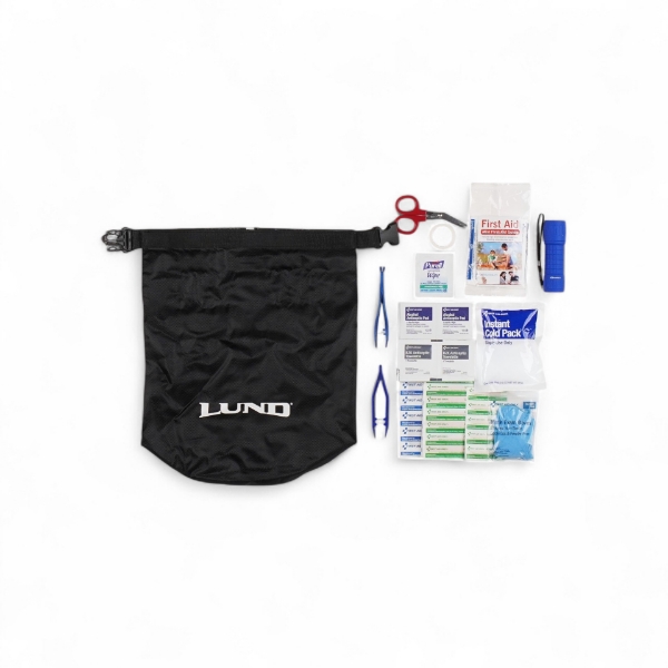 Image of the Lund Dry Bag First Aid Kit on white background