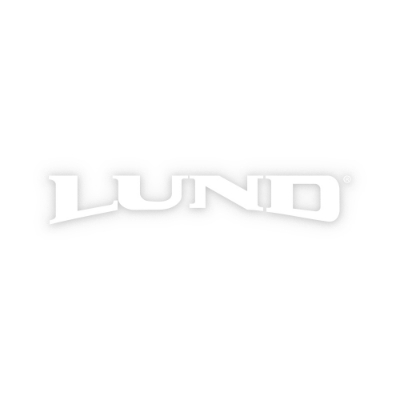 8" White Vinyl Logo Decal on a truck
