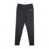 Women’s black high-waist 7/8 leggings with matte finish, seamless sides, and Lund logo
