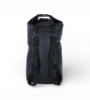 Black Lund dry bag with a roll‑top closure displayed upright, featuring the white LUND logo on the front.
