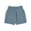 AFTCO Angler's Cargo Shorts in slate blue showing dual back flap pockets and rear cargo pocket detailing