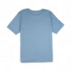 Back of light blue t-shirt