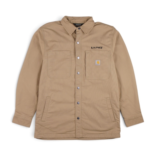 Front of Lund Carhartt Shacket