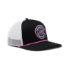 Angled front view of Lund Retro Neon hat