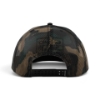 Lund Camo Hat shown from back highlighting camo mesh and snapback closure.