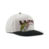Angled left front view of the Lund Big Catch Hat showing the full‑color fish graphic and logo across the front panel.